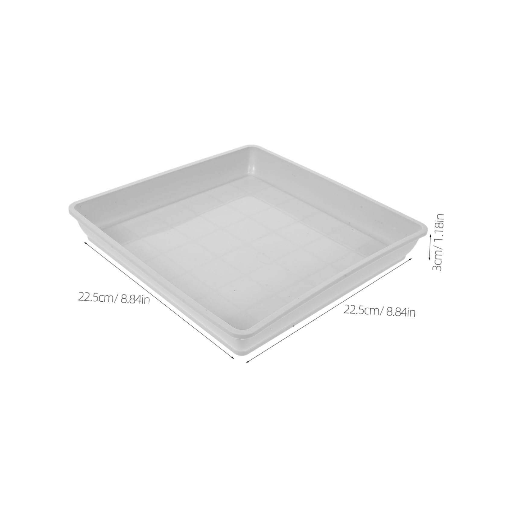 TOYANDONA 10 Piezas Bandejas de Goteo Cuadradas para Plantas Plástico para Jardín Interior y Exterior Protección de Muebles y Suelo