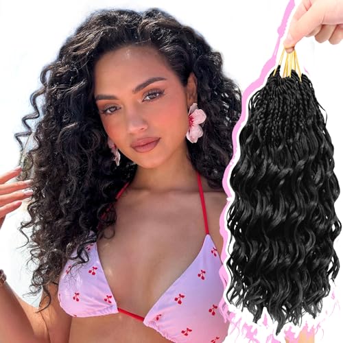 Gowit Deep Wave Crochet Hair 14in 7 packs