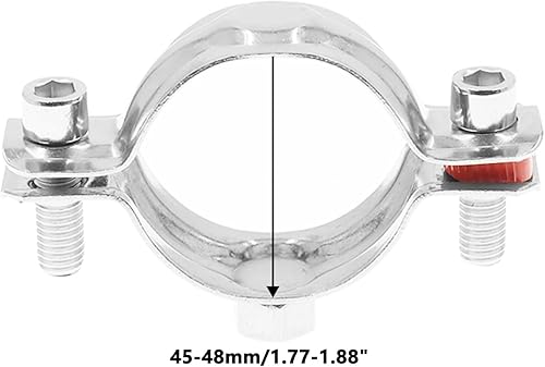 Miniatura 2 de Gancho de anillo de acero inoxidable 304, abrazadera para colgar tubos, soporte de pared ajustable, colgador de tubo de anillo dividido resistente,