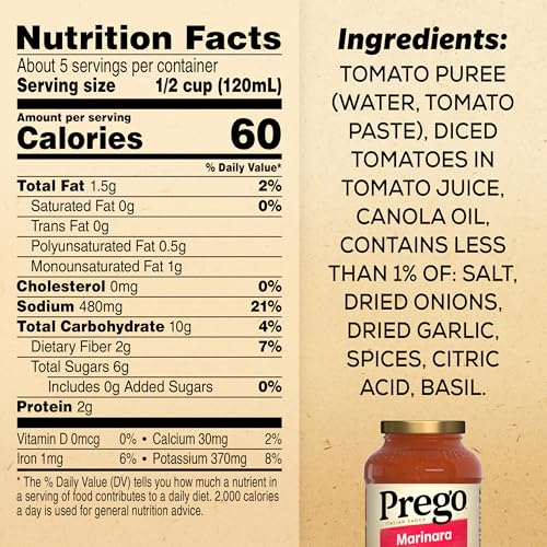 Image of Prego Marinara Sauce, 23 Oz Jar