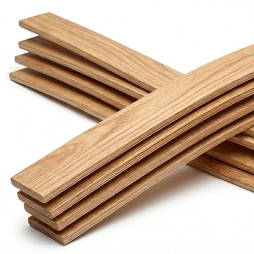 EBAC Literie Lot de 10 Lattes pour sommier et lit | 680x48x8 mm | Bois hêtre Durable - 7 Plis | Remplacement - Rechange - Renfort pour sommier/bz/clic clac/canapé