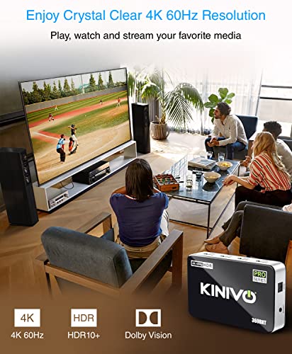 Image of Kinivo 360BNT 4K HDMI Switch (3 Port with Toslink, 4K 60Hz)
