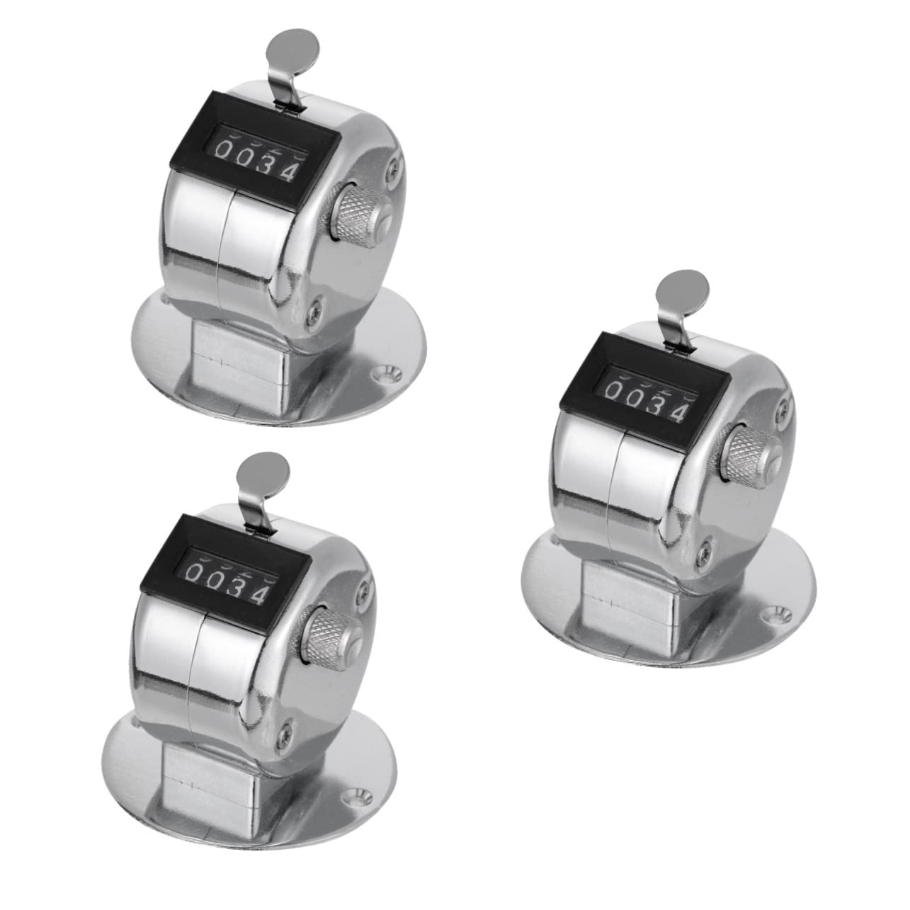 Compteur mécanique avec base Toddmomy lot de 3 pour comptage d'événements