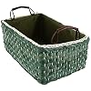 GARNECK Straw Opbergmanden Rieten Opbergmanden Bakken Handgeweven Rotan Opslag Mand Zeegras Organizer Container Voor Make- Kleding Thuis Artikelen