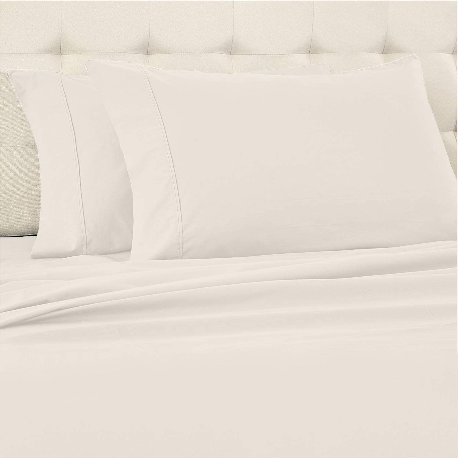 Microfiber Pillow Covers - Cream & Colors - 20x30 Inch -2 Microfiber Pillow Covers - Cream & Colors - 20x30 Inch -2