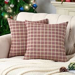 Brown Tartan Plaid Pillow Covers
