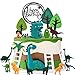 Decoraciones para Tartas de Dinosaurio, 20 Piezas, Adornos para Tartas De Dinosaurio, Figuras, Regalos de Cumpleaños para Baby Shower, Fiesta de Cumpleaños (No Comestible)