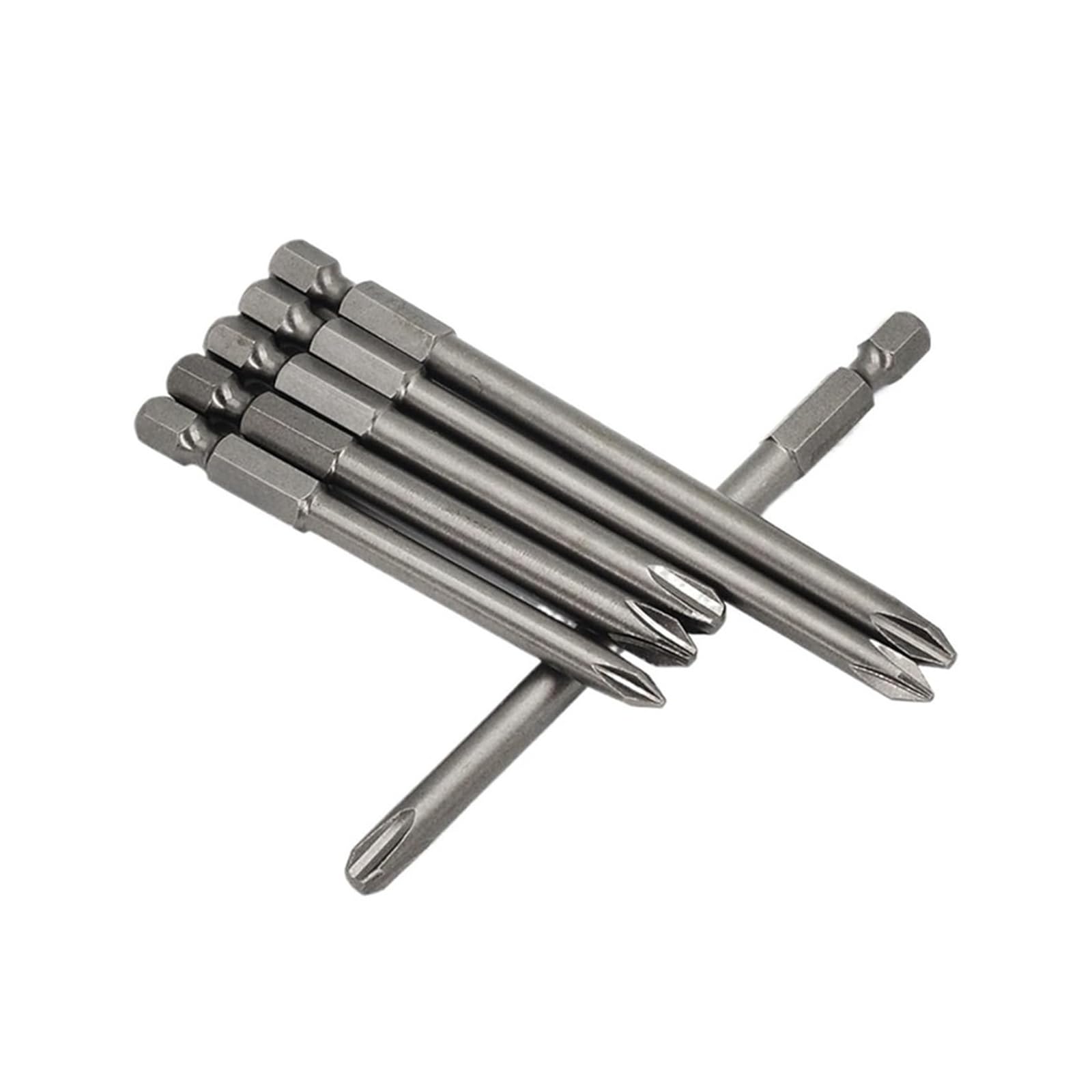 1 oder 3 PZ1 PZ2 PZ3 Schrauberbits, 100 mm, 6,35 mm Sechskantschaft | Aus legiertem Stahl für passende 1/4-Zoll-Bithalter und übliche Schraubarbeiten(Pz1 Pz2 Pz3-3pcs)