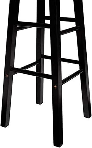 Miniatura 8 de PJ Wood Taburetes de cocina de asiento redondo clásico de 24 pulgadas de alto para hogares, espacios de comedor y bares con asientos sin espalda,