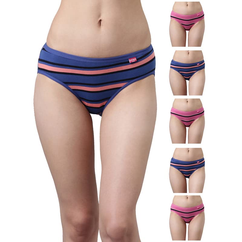 dixcy slimz Cotton Low Waist Full Coverage Bikini Panties for Women | Colors and Prints May Vary-picture-29
