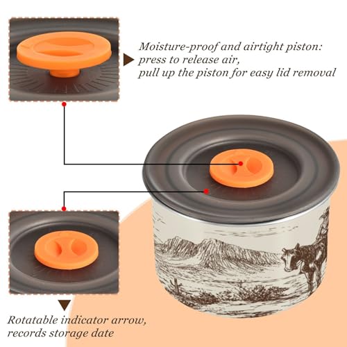 Envase hermético de acero inoxidable para café 900 ml miniatura 3