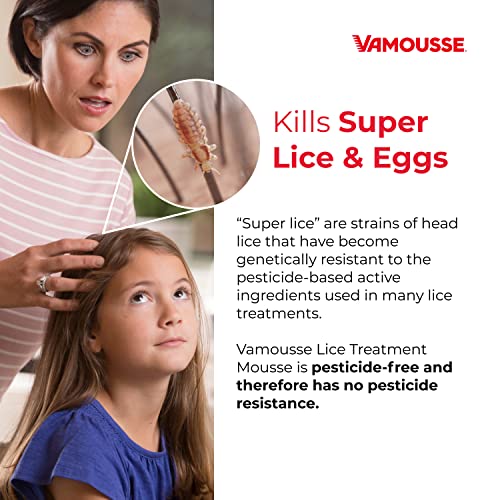 Vamousse Lice Treatment Complete Kit Includes Lice Treatment Mousse