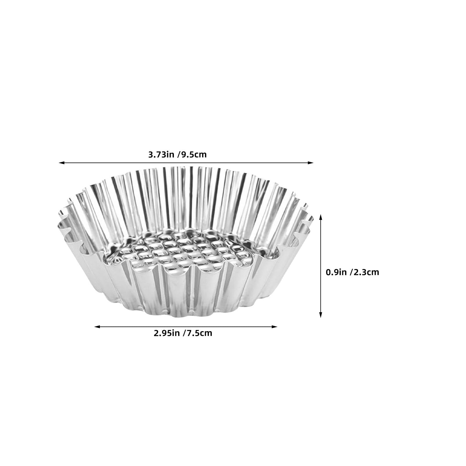 Moules à Tartelette en Acier Inoxydable 25pcs Antiadhésifs pour Pâtisserie Professionnelle, Mini Moules Polyvalents pour Cupcakes et Tartes