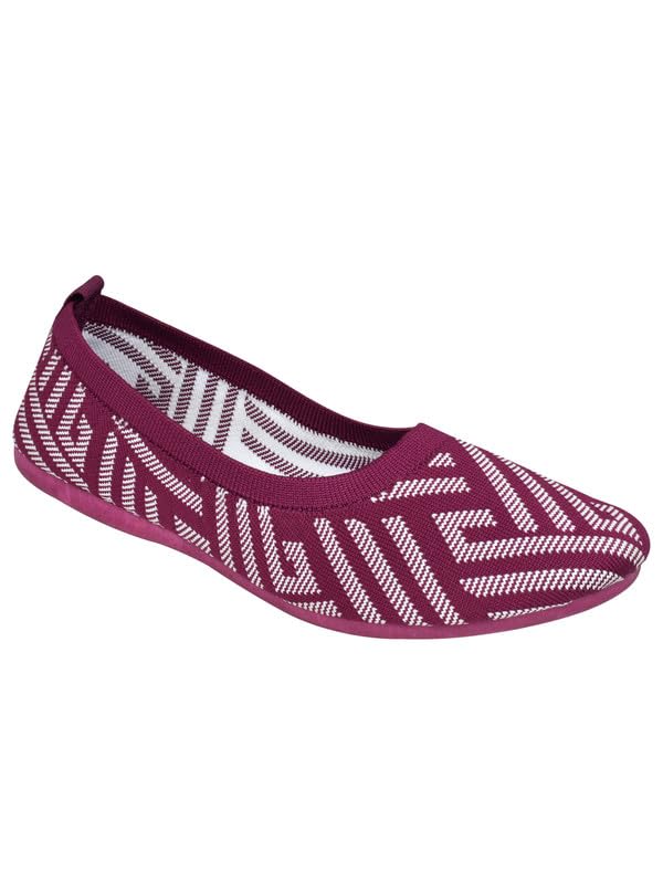 Image of AJANTA Women's Sneakers | Belly Shoes for Women | Slip-On Walking Shoes | Lightweight Casual Knit Loafers | Comfortable Daily Wear Footwear for Girls | Travel, Office & Outdoor Use