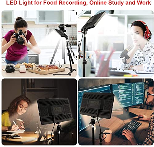 GiftMax-LED-Video-Soft-Light-Panel-for-Studio-Photography-Video-Recording-Conference-YouTube2700K-5700K-CRI95-with-Remote-Control-Camera-Light-with-7Ft-Stand