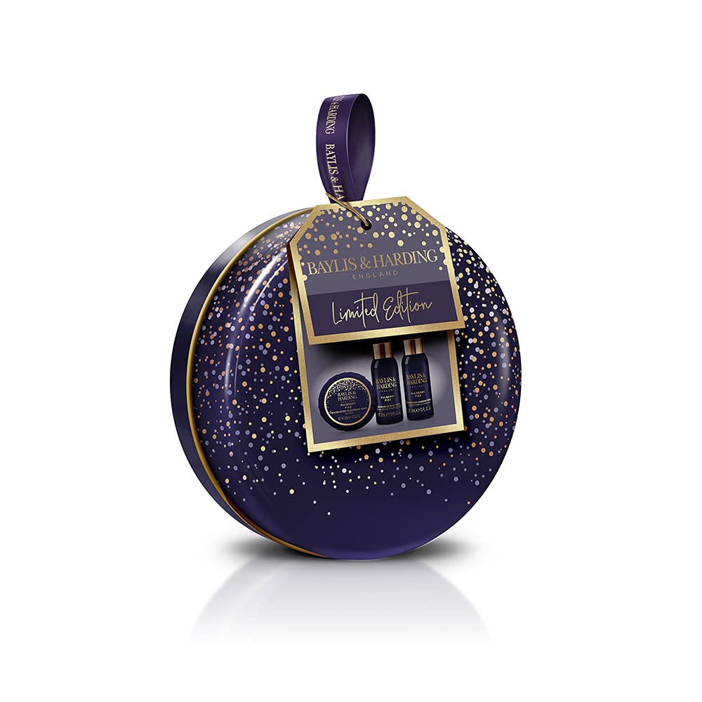 Baylis & Harding Mulberry Fizz Mulberry Fizz Luxury Tin Bauble Gift Set - Vegan Friendly