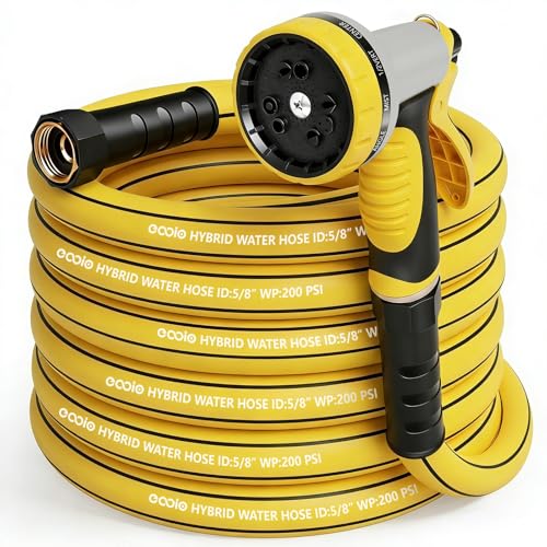 Heavy Duty Garden Hose 35 ft, NON-EXPANDABLE Water Hose...