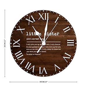 Littlesisterdefinitionpvcclockprimitivesayingsframelessclocksromannumeralsclocktypographyartprint12insilentnontickingroundwallclockforclassroomkitchenlivingroombathroom Urban Country Home Decor Little sister definition pvc clock primitive sayings frameless clocks roman numerals clock typography art print 12in silent non ticking round wall clock for classroom kitchen living room bathroom urban country home decor