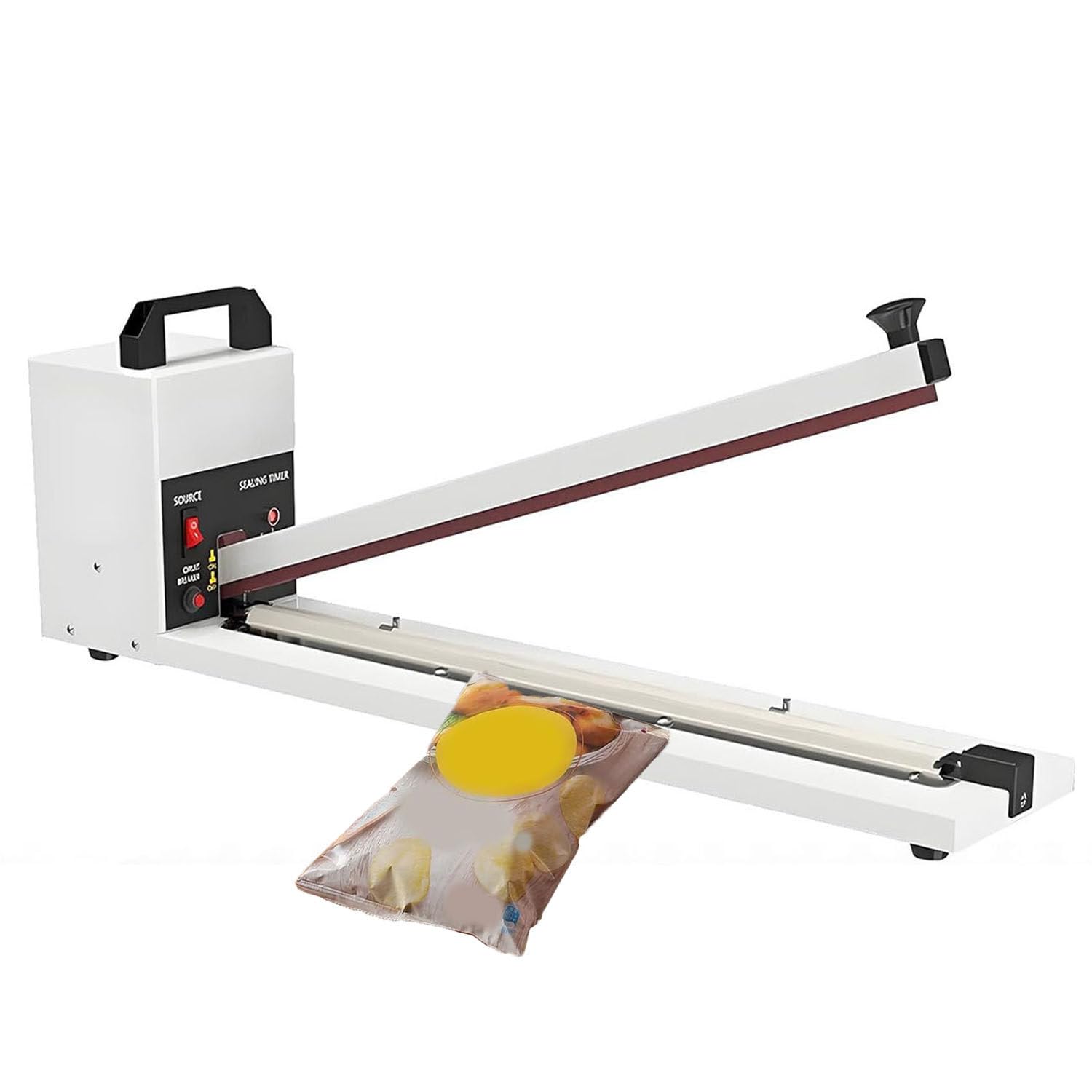 Sellador Manual Máquina De Envasado De Alimentos,Envasadoras Al Vacío para Sellar Bolsas,8 Niveles De Temperatura,Sellado 8 Mm De Ancho,Ideal para Uso Doméstico Y Comercial 75mm