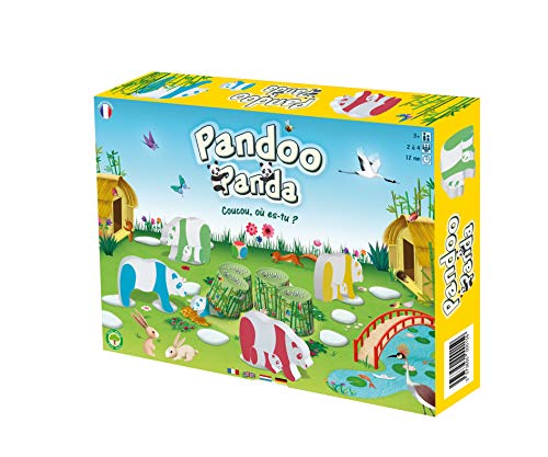 SPOT GAMES Pandoo Panda, Jeu de société Enfant 3 Ans et Plus, Animaux en Bois