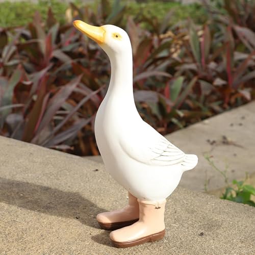 Sculpture décorative moderne de canard blanc résistante aux UV - 5