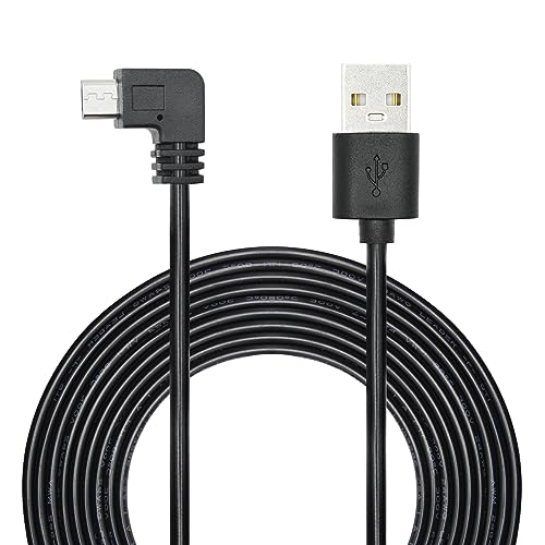 Riertostng 11FT 90 Grad Micro USB Stromkabel, rechtwinkliges Dash Cam Ladekabel, für Car Dash Cam, Telefone und andere Geräte zum Aufladen Riertostng 11FT 90 Grad Micro USB Stromkabel, rechtwinkliges Dash Cam Ladekabel, für Car Dash Cam, Telefone und andere Geräte zum Aufladen