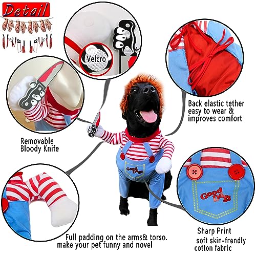 Disfraz Chucky para Perro Halloween Talla Large miniatura 5