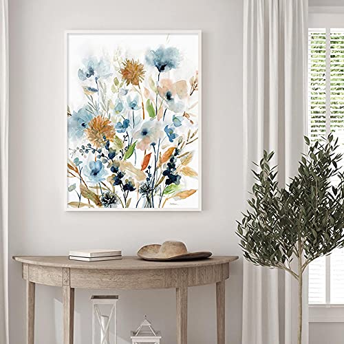 Toile florale sans cadre 60x80 cm affiche botanique pour décor modulable