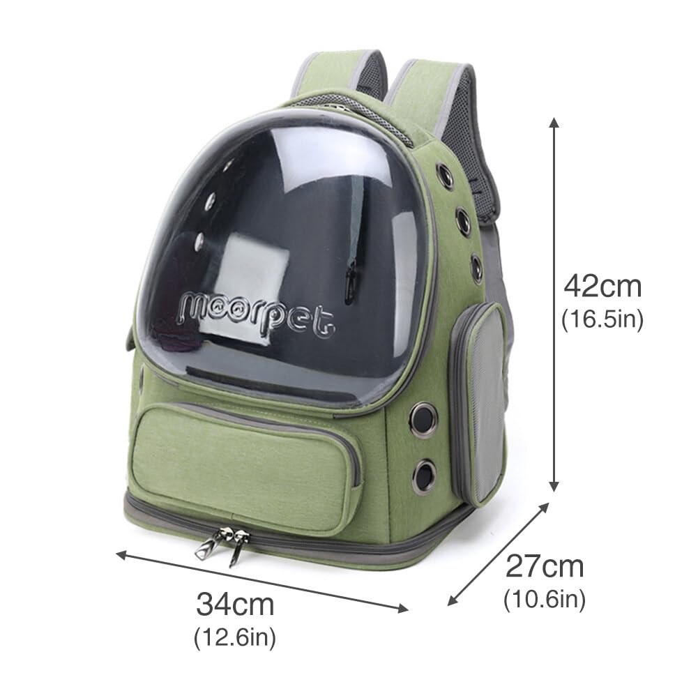 JAWSEU Hunderucksack Katzenrucksack, Tragbar Transport Rucksack Reisen Tragetasche für Haustiere, Ventilierte Transparente Katzenrucksack, Transporttasche für Haustiere Reisen Atmungsaktive Rucksack
