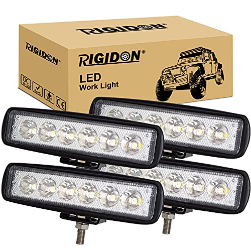 RIGIDON 4 18W LED Ɠ/[NCg p30x^Cv LED ԊO _Ƌ@B  zCg 6000K-6500K 12V-24VΉ