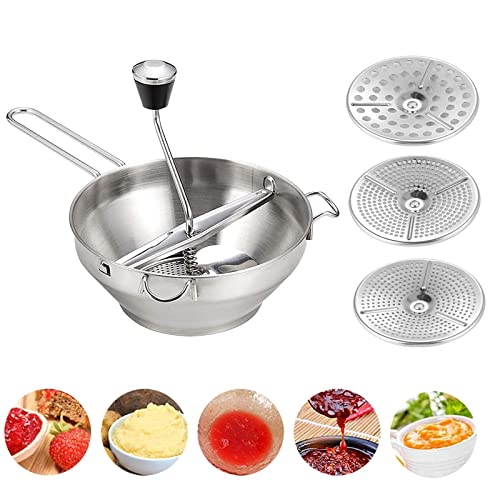 Marmeladen Maschine Passiermühle Passiergerät aus Edelstahl Sieb Reibe...