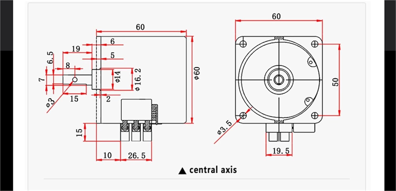 60ktyz Center Axis Ac Synchronous Motor 220v 14w 2.5rpm -110rpm Micro Gear Motor Permanent Magnet Motor
