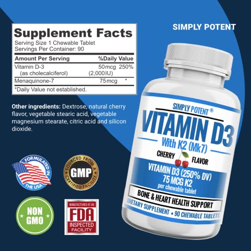 Vitamin D3 With K2 + Glucosamine With Chondroitin Supplements Bundle #TOP2