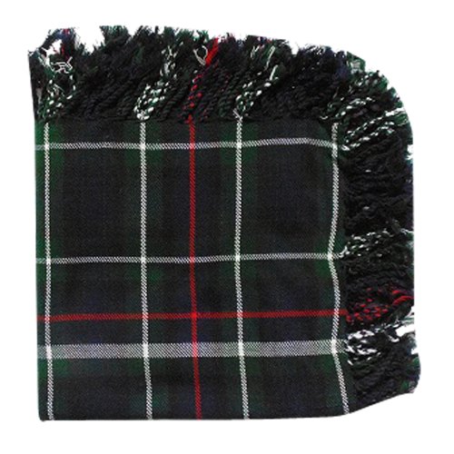 New Mackenzie Kilt Fly Plaid Acrylic Wool Scarf Rolled Fringe
