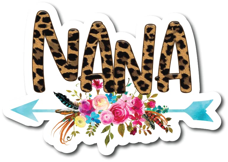 Amazon.com: Nana | Cheetah Print | Flowers |Great Gift Idea|Decal
