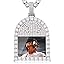 0372 Silver tombstone pendant with tennis chain