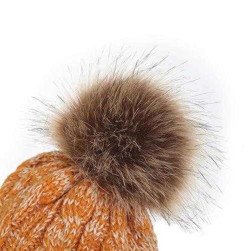 Kids Winter Knit Beanie Hat Scarf Gloves Set Toddler Warm Neck Warmer with Fleece Lined for Boys Girls 1-5 Years3