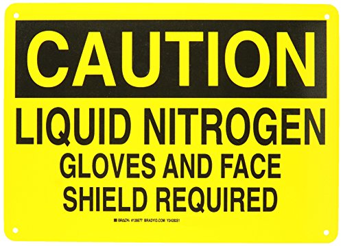 Panneau gants d'azote liquide requis Brady 128577 signalisation de sécurité EPI