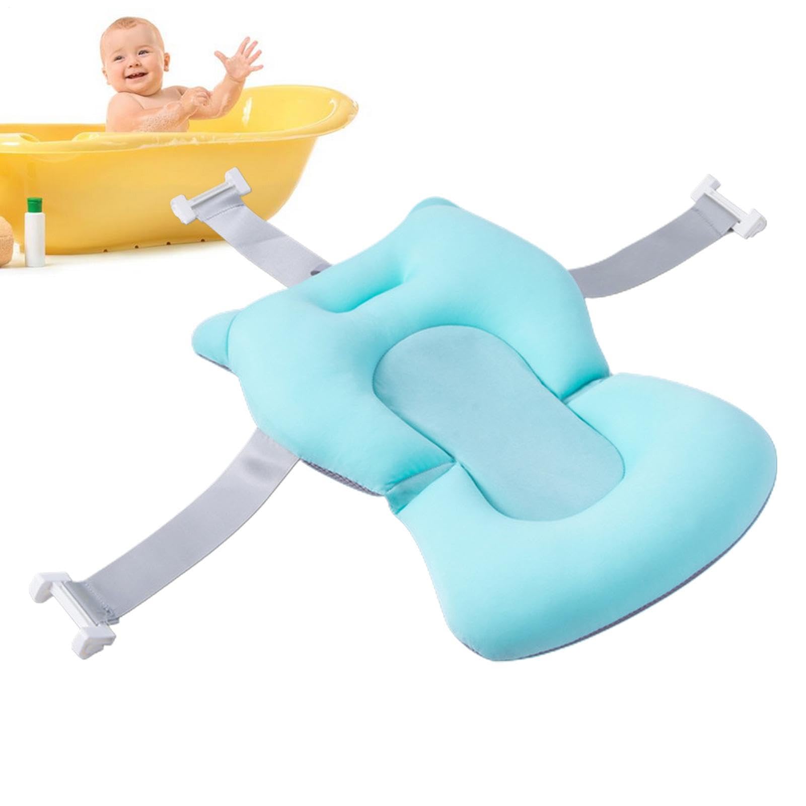 Cojín De Baño Para Recién Nacido, Alfombrilla De Baños Acolchada Antideslizante, Almohada Con Soporte Adaptable Con Hebillas Y 3 Cinturones De Seguridad, Articulo Para Baño Del Bebé En Hogar — view 6