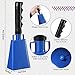 Pelopy 12 Pcs Large Cow Bell 9 '' Cowbell with Handle Cowbells for Sporting Events Hand Percussion Cheering Bell Chimes for Football Game, Alarm Loud Noise Makers, Musical Instrument(Blue)