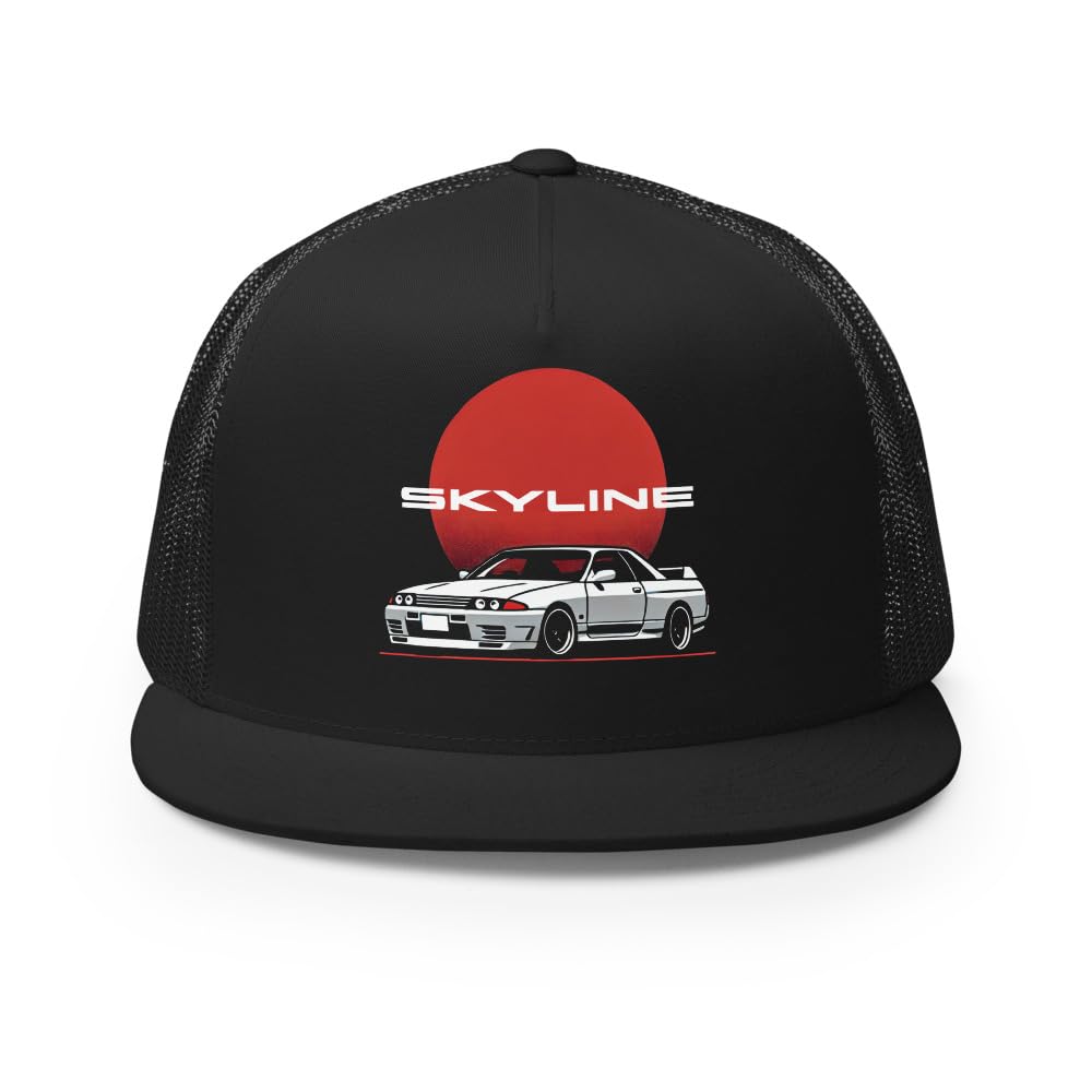 Cappellino JDM Drift Style Trucker R32 GTR per appassionati di tuner giapponesi