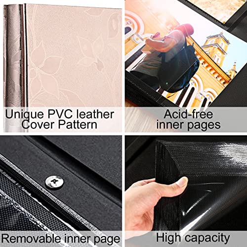 image for Vienrose Photo Album 4x6 600 Pockets Large Picture Book PU Leather Cov