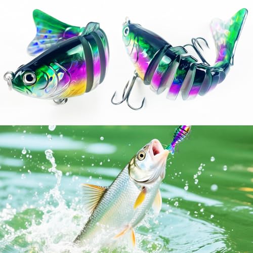 Leurres de pêche réalistes Crankbait Segmentbaits à nage articulée - 7