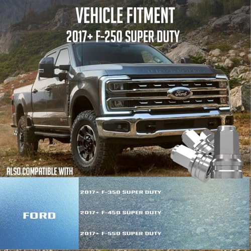 Image of Wheel Accessories Parts 32 Pcs M14x1.5 14x1.5 Thread OEM Style Lug Nuts 1.91 inch Long Chrome 13 /16 inch 21mm Hex Fits Ford F-250 F-350 F-450 F-550 Super Duty HCPZ-1012-B | 611-930