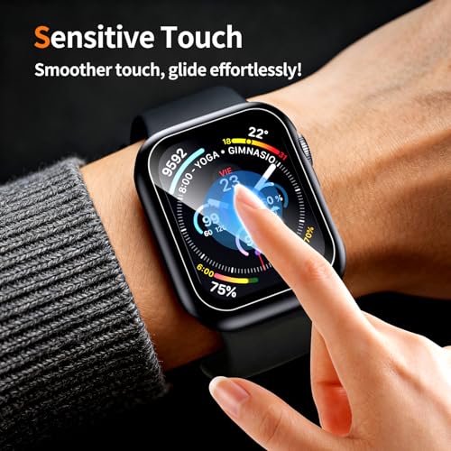 Image of Case for Apple Watch Screen Protector SE 3(2025) /SE 2 /SE /Series 4 5 6 40mm Built-in HD Tempered Glass | Slim Guard Bumper | Full Coverage Protective | Hard PC Face Cover Compatible iWatch