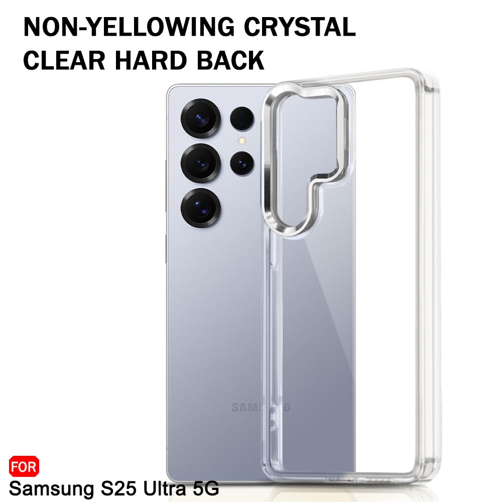 TheGiftKart Hybrid Back Cover Case for Samsung Galaxy S25 Ultra 5G | Built-in Stand | Shockproof Hard Back Case Cover for Samsung Galaxy S25 Ultra 5G (PC & TPU, Clear Back, Transparent Sides) — Amazon image 5