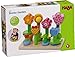 HABA Bonita Garden - 25 Piece Wooden Mix & Match Stacking Peg Toy