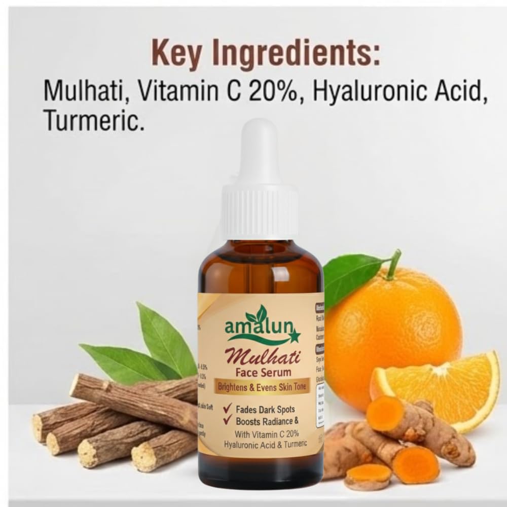 Ayurvedic Mulethi serum Under Eye Dark Circle Oil | Herbal Eye Care Oil with Manjistha, Licorice & Kumkumadi | Helps Reduce Appearance of Dark Circles & Puffiness | Non-Sticky Night Care | For Men & Women (30 ml) (Pack of 1) — Amazon image 7