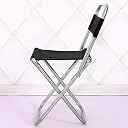 BIGFALCON Premium Folding Camping Chair Outdoor Portable Fishing,Picnic,Hiking and Traveling Stool/Chair with Backrest Relaxing Sketching Chair (Black Without Bag) gallery image
