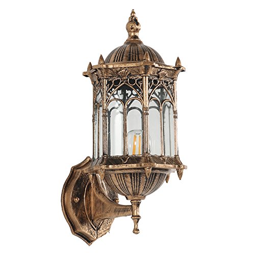 Lanterne de jardin imperméable en aluminium pour sécuriser les accès de nuit